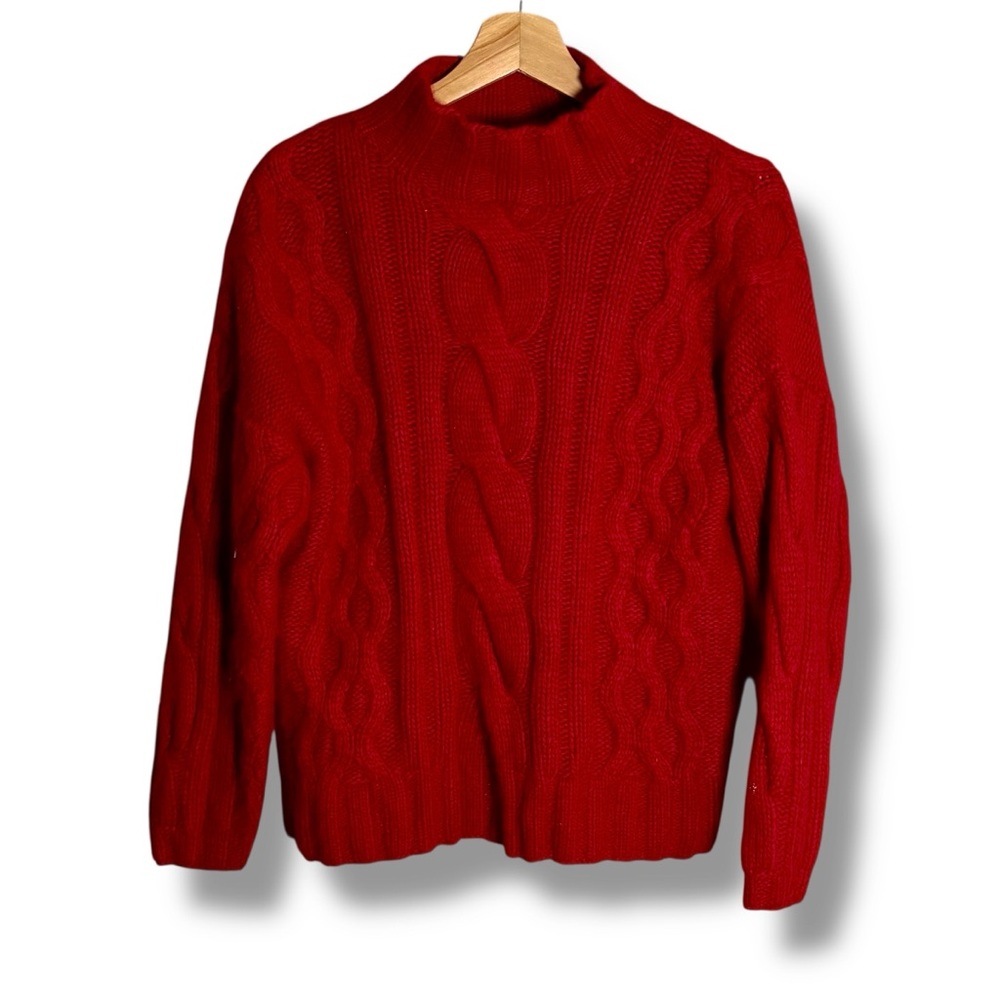 VTG Express Tricot Angora Rabbit/Lambswool Blend Heavyweight Knit Sweater